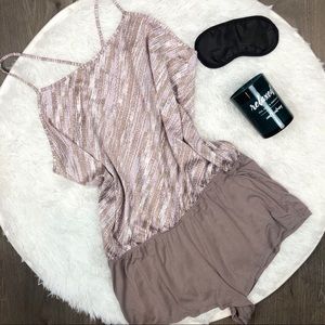 Victorias' Secret Pajama Romper Size Large
